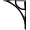 Ekena Millwork Galveston Wrought Iron Bracket, (Triple center brace), Antiqued Silver 2"W x 5 1/2"D x 8"H BKTM02X05X08TGLASV - alternate 7
